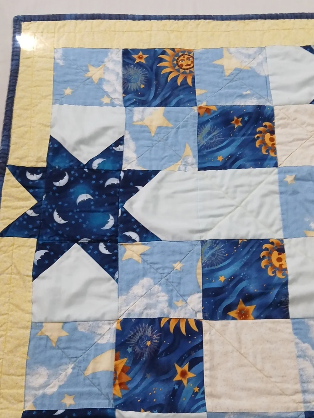 Homemade Celestial Mini Quilt